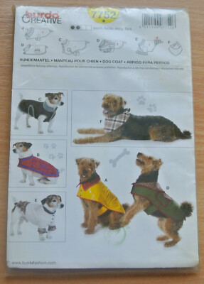 Schnittmuster Burda Hundemantel 7752