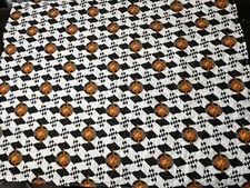 ALL Hand Made winston cup fabric Crib Quilt Size 50 x 38  Baby children