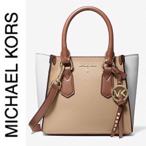 kris large pebbled leather satchel