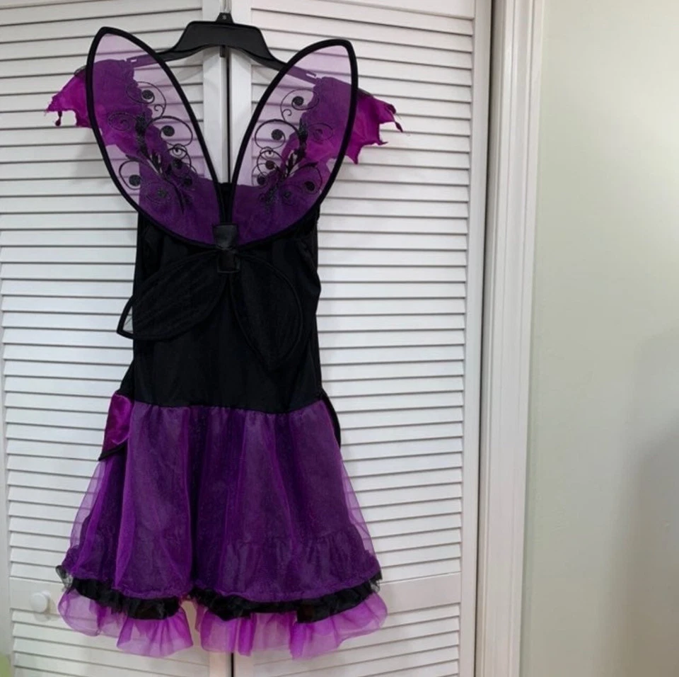 Disfraz Hada Morada Hada Oscura Disfraz 12-16 Talla Única Foto 3 de 4