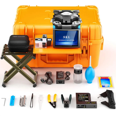 SKL/FS-60E Fusion splicer Kits Optical fiber fusion splicer 6s Splicing 15s Heat