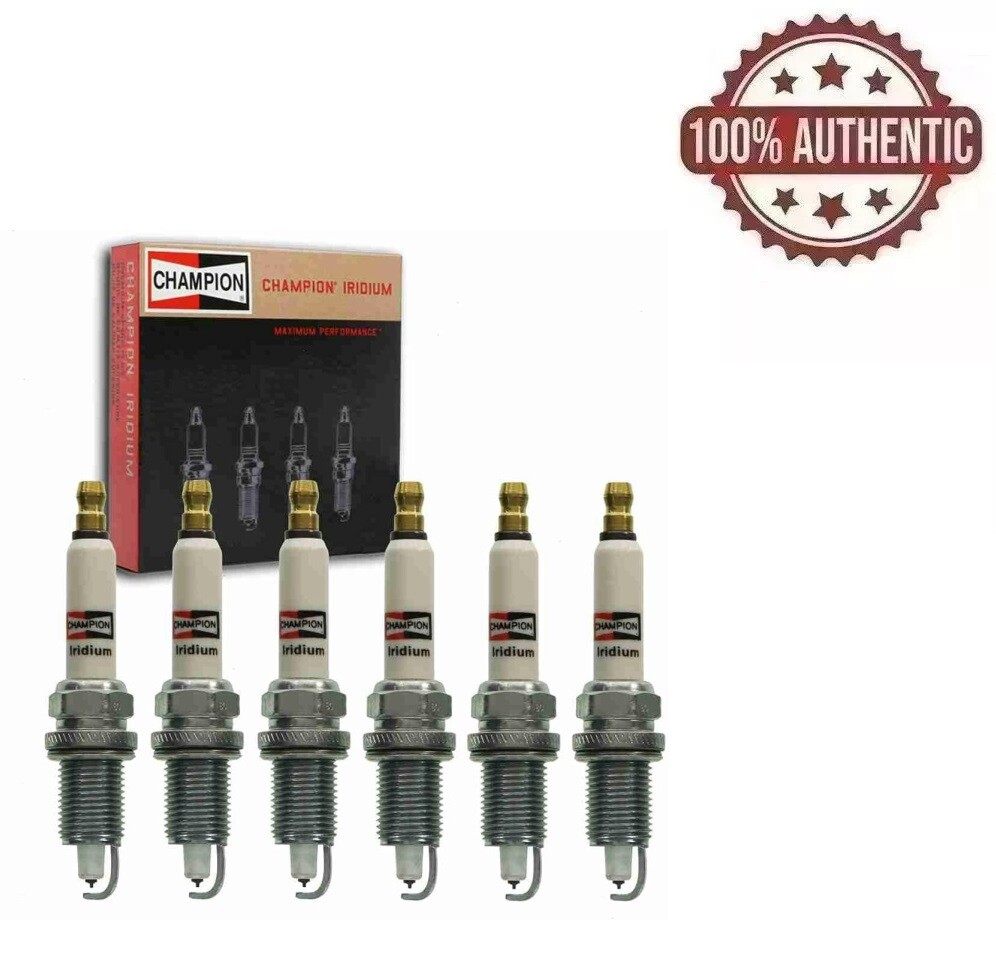 6 pc Champion Iridium Spark Plugs for 2011-2020 Ford F-150 2.7L 3.5L V6 fg