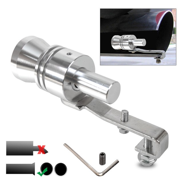 Silber Auto Turbo Sound Endrohr Auspuff Pfeife Turbopfeife Simulator Whistle Xl Gunstig Kaufen Ebay