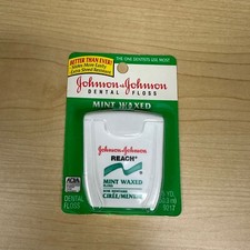 Vintage Johnson Johnson Reach Mint Waxed Floss 55 Yds 1998 NEW Dental Floss