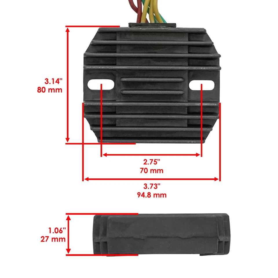 Regulador rectificador para Suzuki SV650 SV650A SV650S SV650Sa 2003-2009 Foto 2 de 4