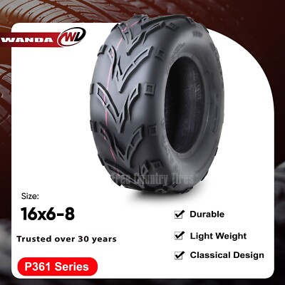 SET 2 WANDA ATV GO KART TIRES 16x6-8 16x6x8 4PR | eBay