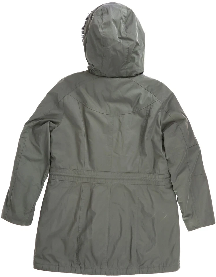 Marc New York By Andrew Marc X6615 Womens Olive Hooded Parka Size L - Image 3 of 4