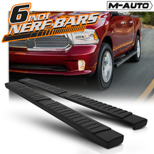 RAM Side Steps Black 6" Side Step Running Board Nerf Bar for 2009-2022 RAM 1500/3500 Crew Cab