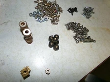 Assorted nuts, bolts, screws, washers, ETC. SORTED AND BAGGED (PIN #30118)
