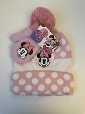 Minnie Mouse 2 Pcs Mitten And Hat Set