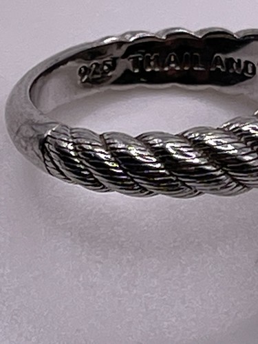 Judith Ripka Sterling Silver Gold Leaf Quartz Ring Size 7.75 - Picture 6 of 9