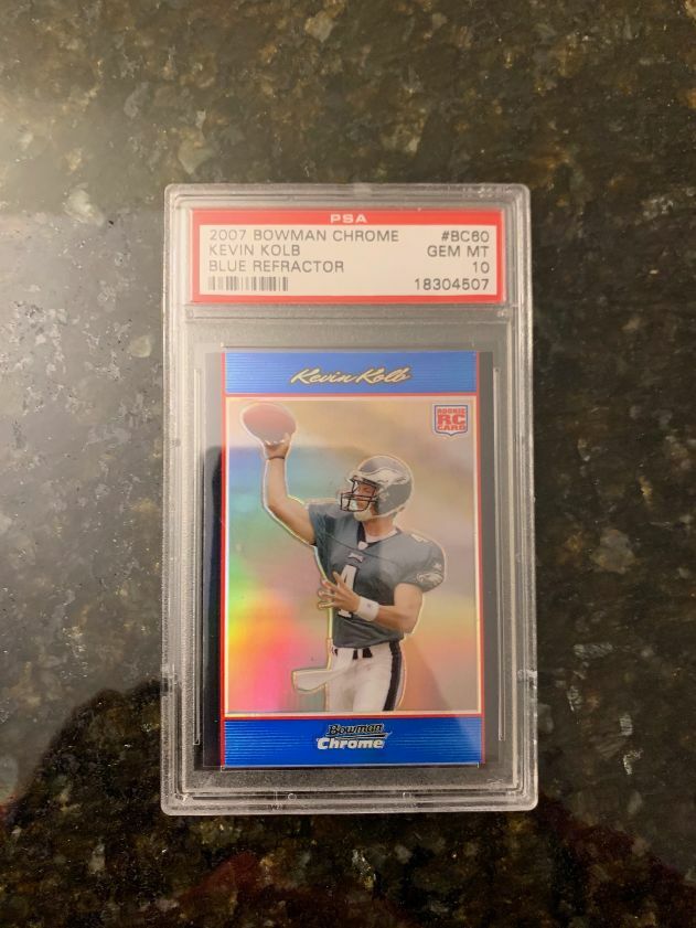 Kevin Kolb Bowman Chrome #BC60 Blue Refractor