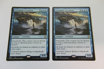 MTG Stormtide Leviathan x2- -Commander Legends-Lightly Played