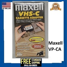 Maxell VP-CA VHS-C Cassette Adapter VCR Converter for VHS-C Tapes-290060