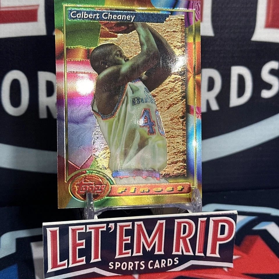 Calbert Cheaney 1993-94 Topps Finest Refractor #84 Bullets First Year Refractors - Image 3 of 3