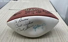 Bart Starr and Brett Favre Autographed Wilson Paul Tagliabue Official Football