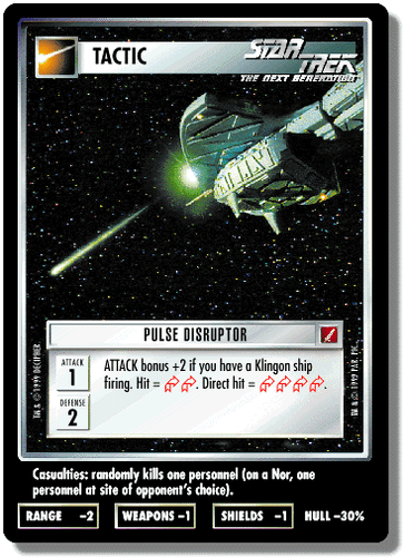Pulse Disruptor - Blaze of Glory - Star Trek CCG 1E - Picture 1 of 6