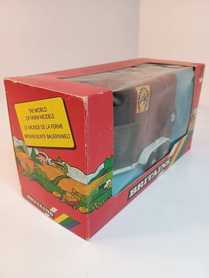 Remolque doble para caballos Gran Bretaña 9562 1:32 Royal Horse Show de colección en caja LEER Foto 4 de 4