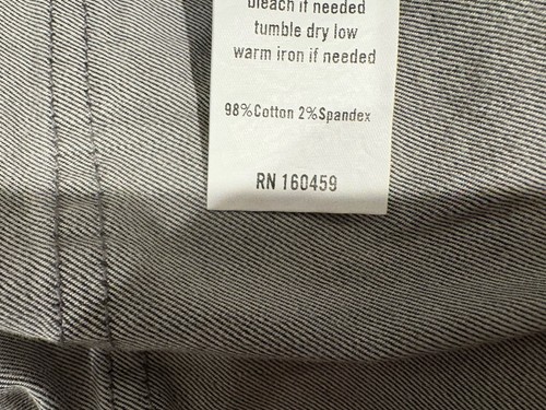 Men’s Cotton Contrast Jacket, Vintage Look, Cotton Coat, Size Medium, Grey - Picture 4 of 4