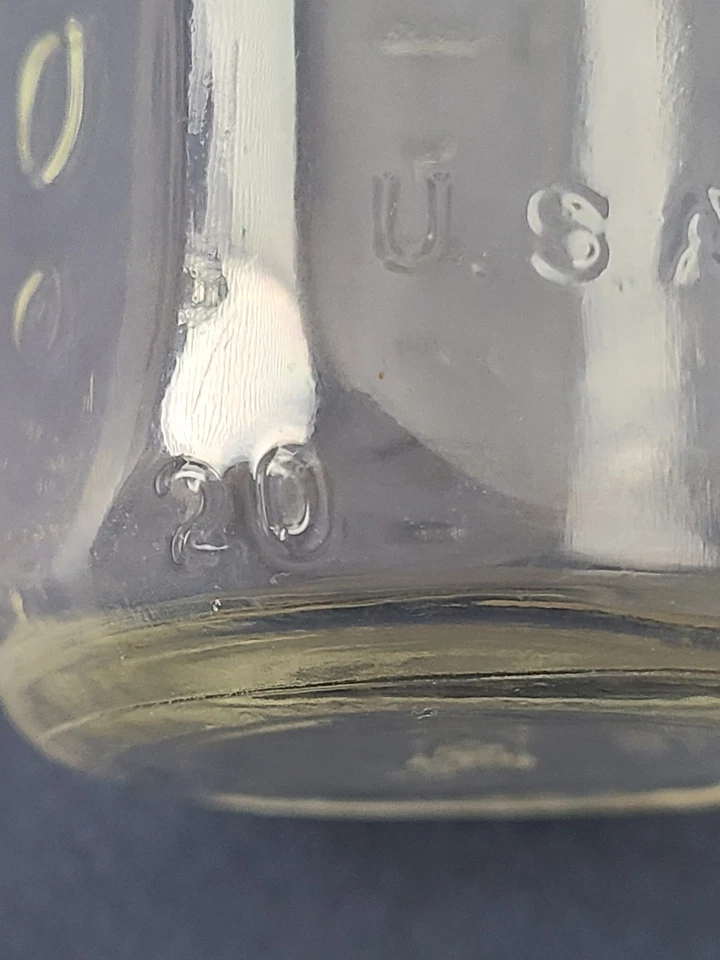 Evenflo Vintage Glass Baby Bottle 8 Ounces 8 oz Clear Glass VNTG Baby Nursery - Image 2 of 4