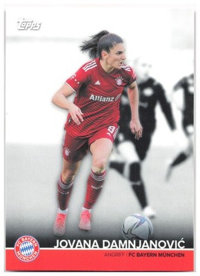 Jovana Damnjanović 2021-22 Topps FC Bayern München Team Set BCW-JD FC Bayern Mun