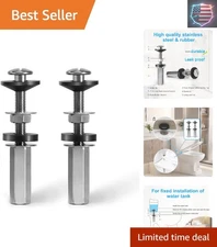 High-Quality Universal Toilet Bolts Set - 304 Stainless Steel, Easy to Install