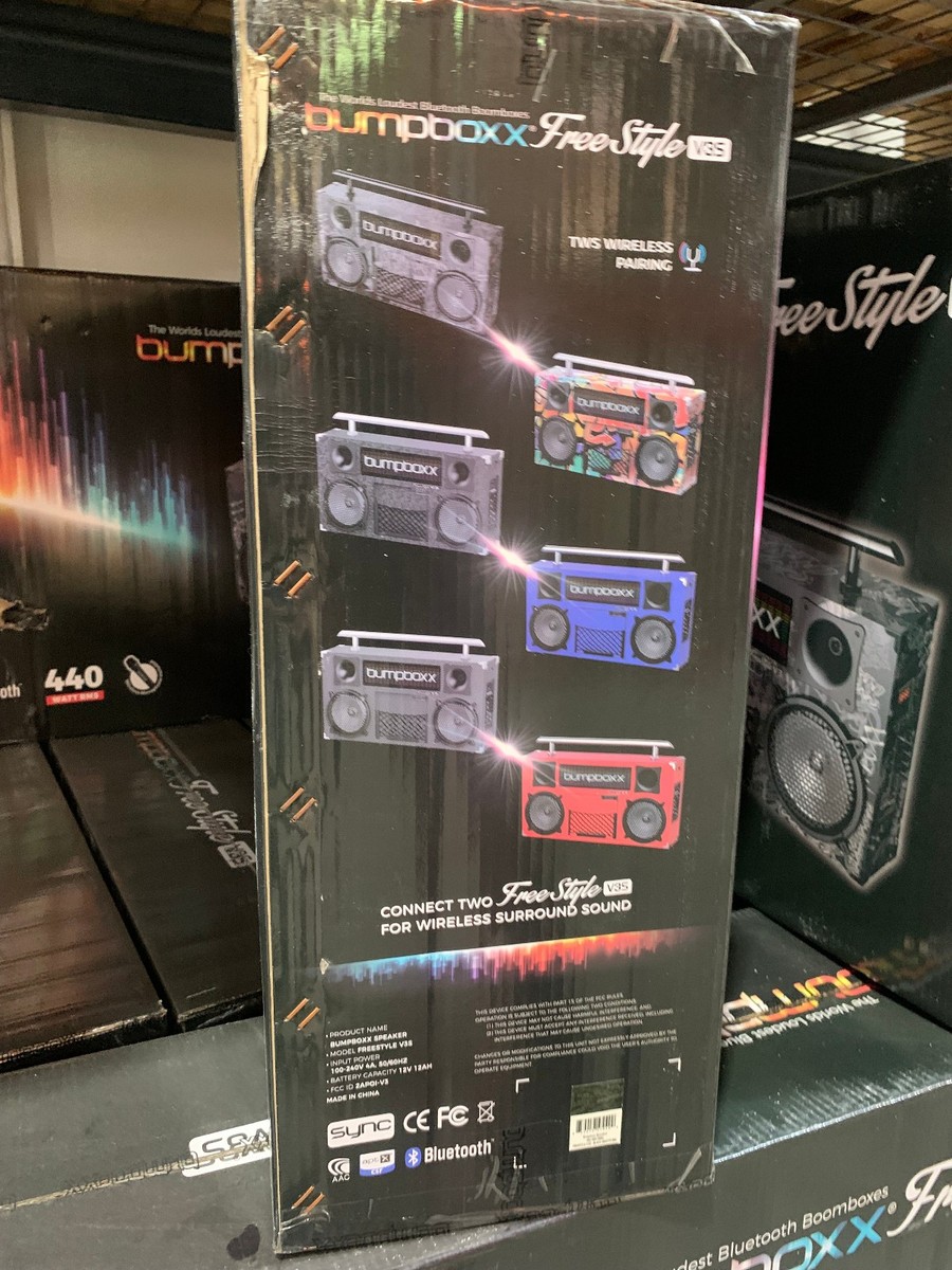 NEW Bumpboxx Freestyle V3S Bluetooth Boombox - NYC Graffiti | eBay