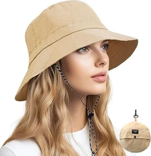 Waterproof Quick Dry Bucket Hat Packable, Foldable Sun& Rain Hat for Men & Women