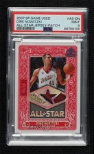 2007 SP Game Used All-Star Memorabilia 49/50 Dirk Nowitzki PSA 9 MINT Patch 14hk
