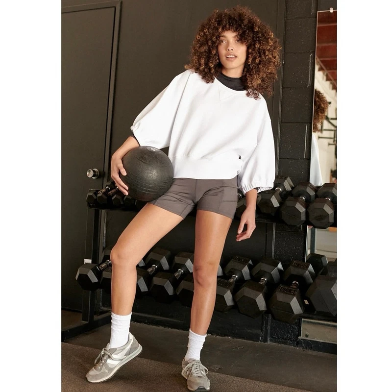 free-people-movement lead the pack layer short sleeve crop oversized relaxed fit 
