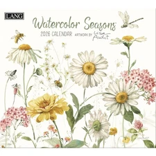 Lang Watercolor Seasons 2026 Wall Calendar by Lisa Audit, 13.4'' x 12"