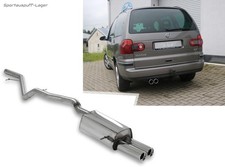 Fox Racinganlage ab Kat VW Sharan 1 7M 1.8T u. 2.8l V6 2x80mm