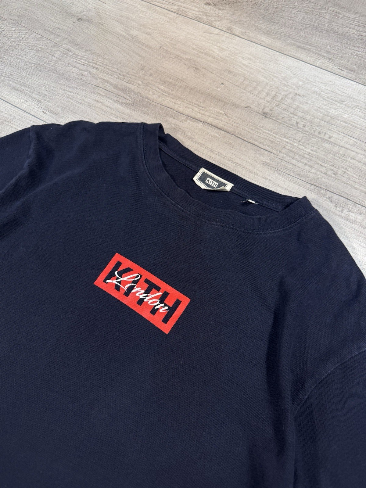 Kith London Basic Central Chest Print Logo Navy L… - image 2