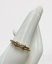 Chaumet Ring Diamond Jeux de Liens 750 K18 Gold size EU 53 082218 in Box Japan