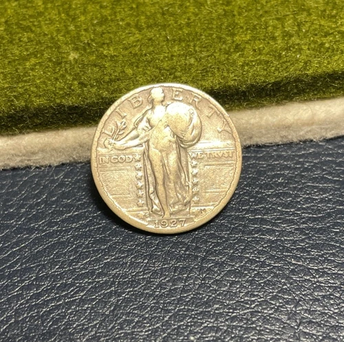 (#102121) Standing Liberty Quarter: 1927 S    fine/VG  (see video!)