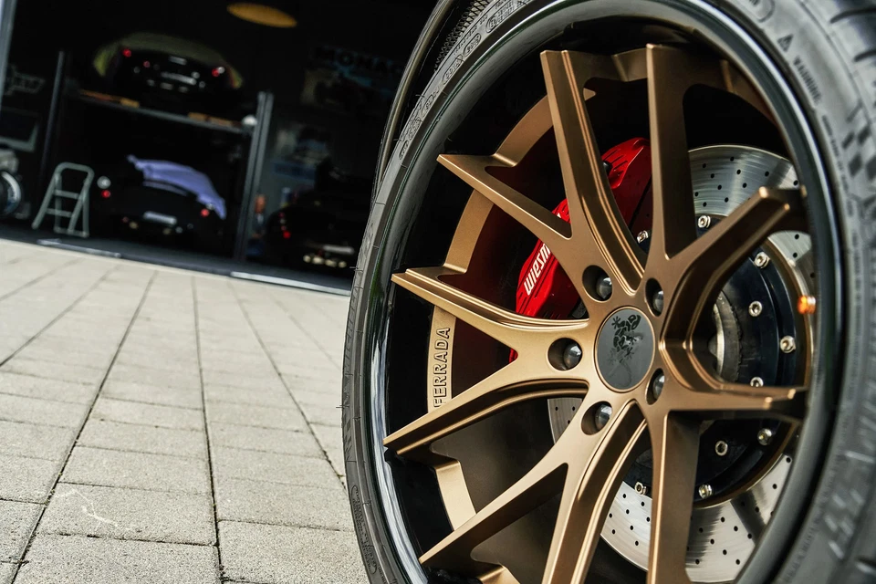 Ferrada FR2 Wheels 20x9 (35, 5x108, 73.1) Bronze Rims Set of 4 Foto 3 de 4