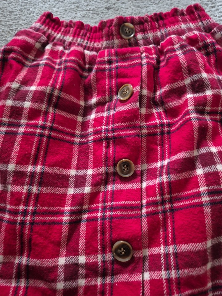 Nutmeg Girls Red Elasticated Waist Tartan Checked Mini Skirt Size 5 6 Nutmeg Girls Red Elasticated Waist Tartan Checked Mini Skirt Size 5 6