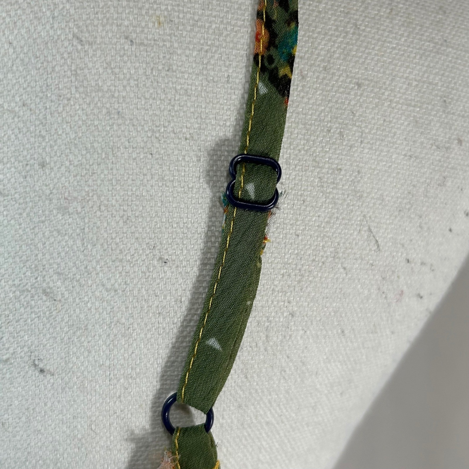 Blue Bird Patchwork Tiered Button Front Mini Dres… - image 5