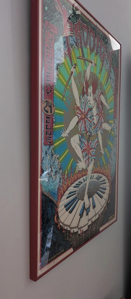 Emek - 1998 - The Prodigy Concert Poster State Theatre, Detroit, MI  **FRAMED** - Image 4 of 4