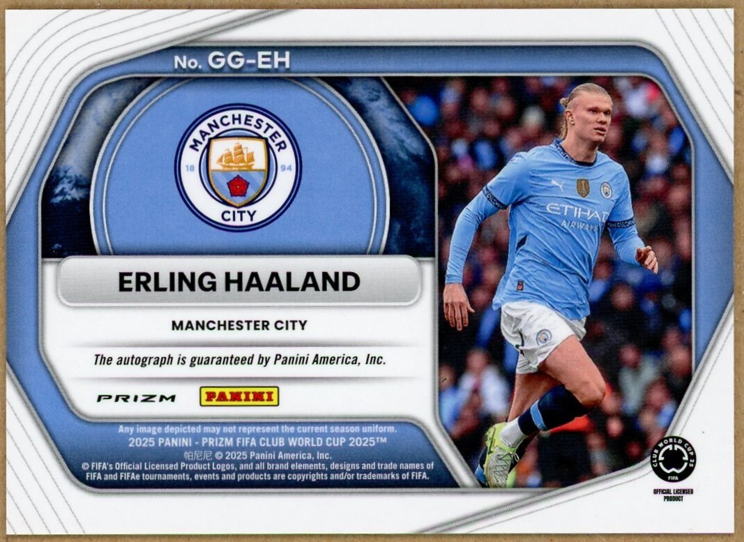 2025 Panini Prizm FIFA World Cup Global Graphs Prizms Velocity  Erling Haaland view 2