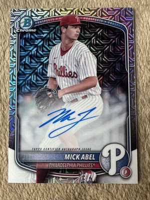2025 Bowman Chrome MEGA BOX MOJO REFRACTOR AUTOGRAPH Mick Abel
