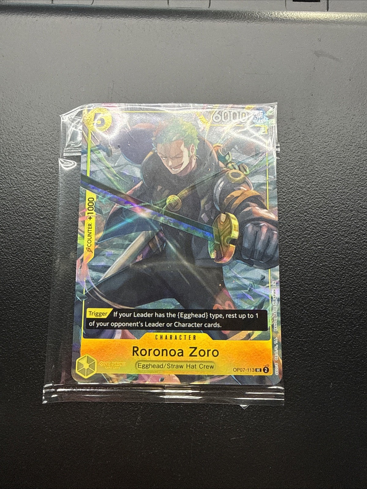 One Piece CCG Roronoa Zoro Illustration Box Promo OP07-113 Sealed