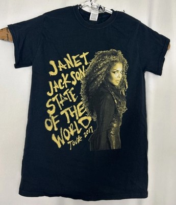 Janet Jackson 2017 State Of the World Tour Shirt Small Concert R&B Black