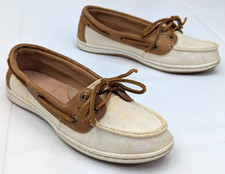 Sperry Top-Sider Firefish Boat Shoes Women 7M Brown Leather Moc Toe Lace Up