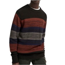 Scotch  Soda Wool Blend Crewneck Striped Sweater Men's Size Medium Multicolor