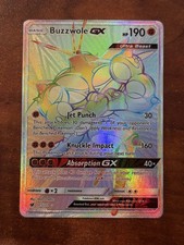Pokemon Buzzwole GX - 115/111 - Crimson Invasion Sun & Moon Secret Rare Card NM