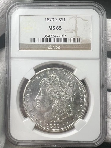 1879-S $1 Morgan Dollar 90% Silver NGC MS65 US Coin