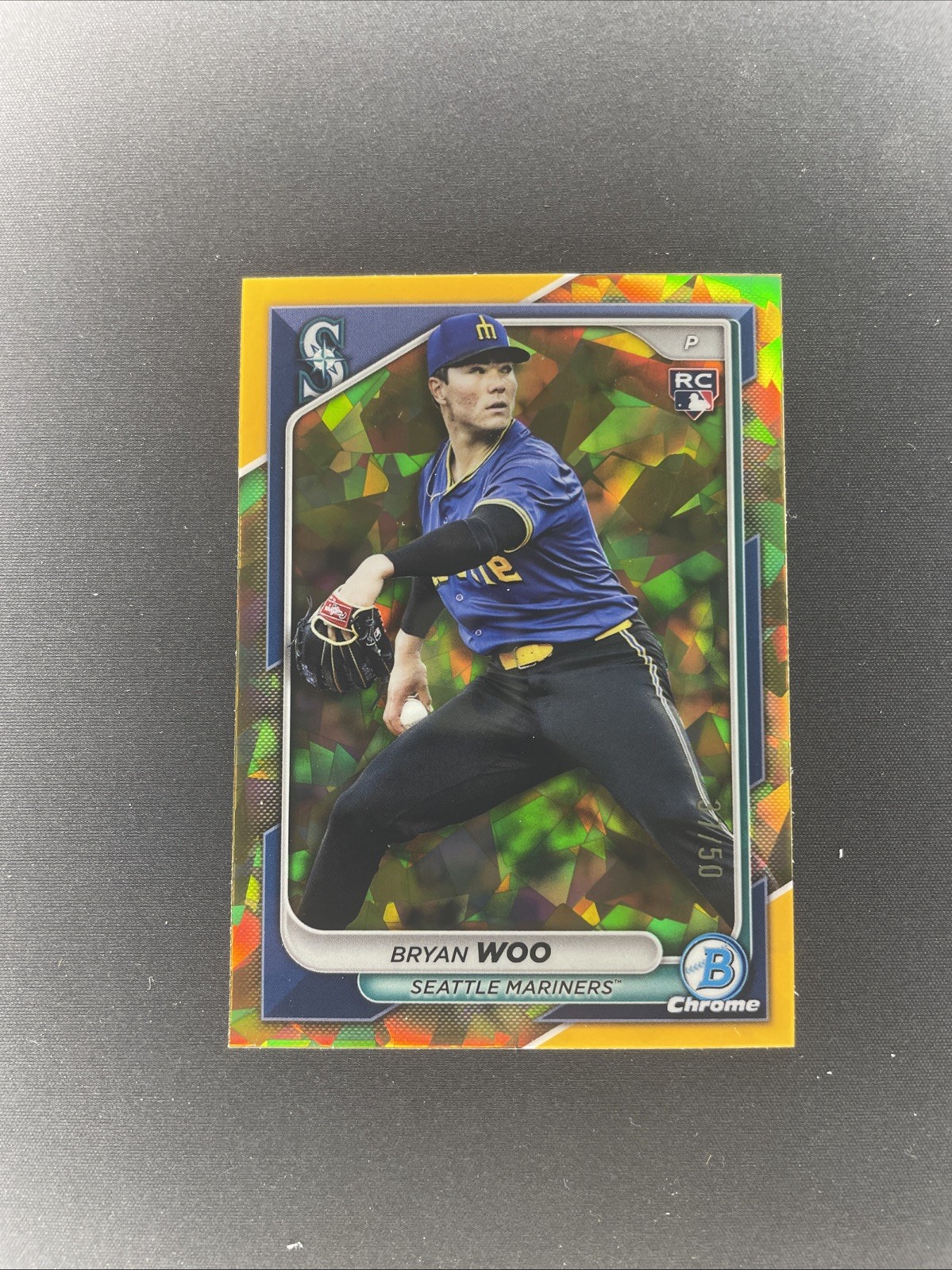2024 Bowman Chrome Sapphire Edition - Bryan Woo #88 Gold /50 (RC)