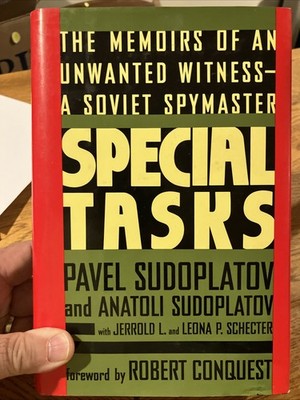SPECIAL TASKS: Memoirs ...A Soviet Spymaster by Suvoplatov HC/DJ 1st Signed