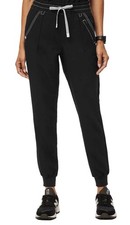 FIGS Tatu HW Slim Tall Cargo Jogger Pants Womens XXS Black Scrubs Workwear New